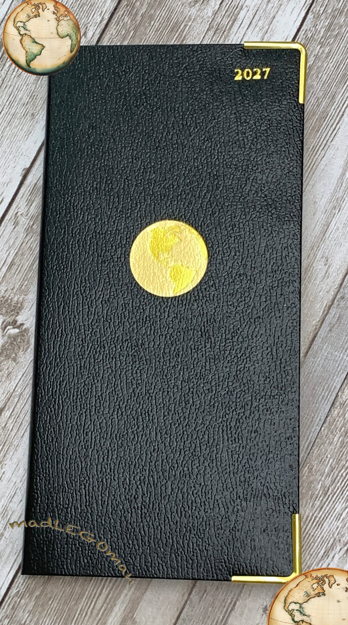THE AMEX AMERICAN EXPRESS BLACK EXECUTIVE LEATHER APPOINTMENT BOOK POCKET PLANNER 2027