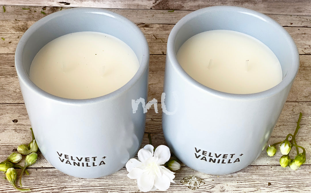 BELLEVUE LUXURY CANDLES 4 CERAMIC SOY BLEND 10 OZ GIFT SET